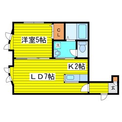 元町駅 徒歩7分 3階の物件間取画像